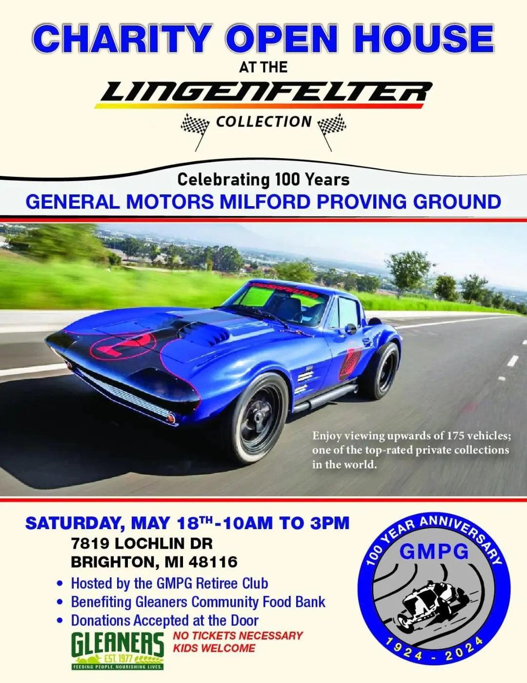 Lingenfelter Collection Open House - Hosted by GM Proving Grounds Retiree Group