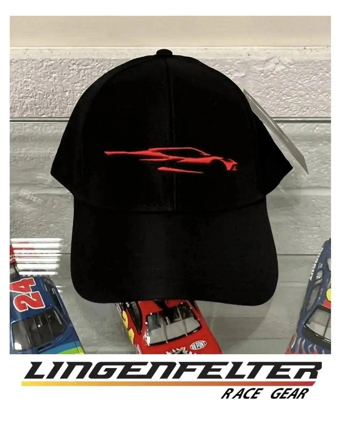 C8 Corvette Hat Red Metallic Mist - Team Lingenfelter