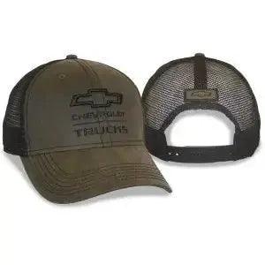 Chevy Truck Hat Brown w/ Black Mesh Back Cap	
