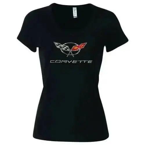 C5 Corvette Rhinestone Ladies Tee - Team Lingenfelter