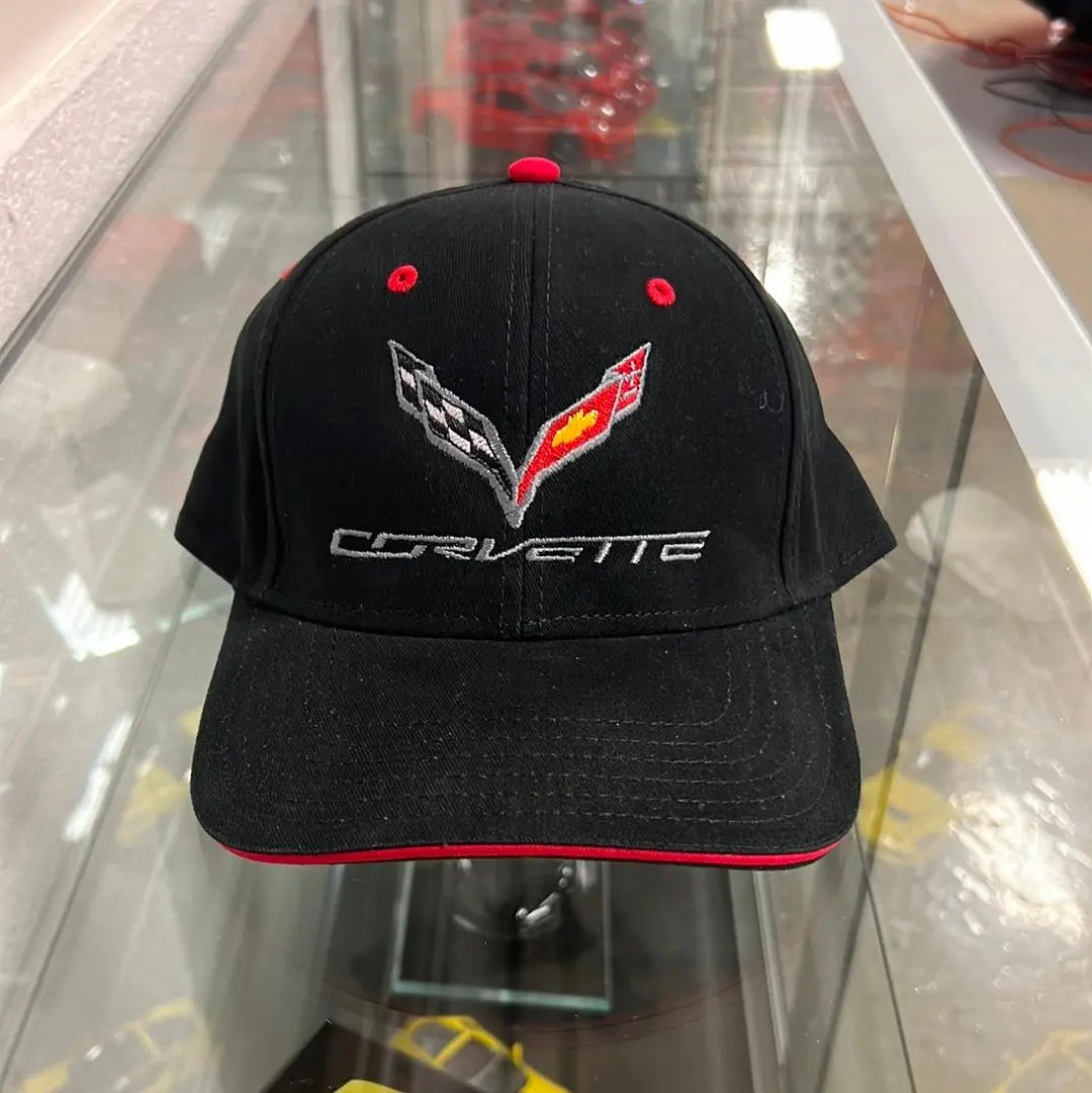 C7 Corvette Black Hat - Red Grommets - Team Lingenfelter