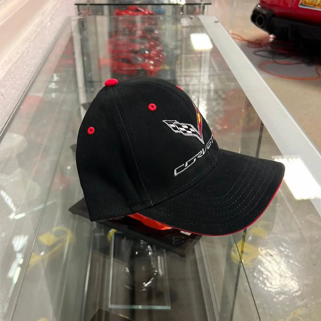 C7 Corvette Black Hat - Red Grommets - Team Lingenfelter