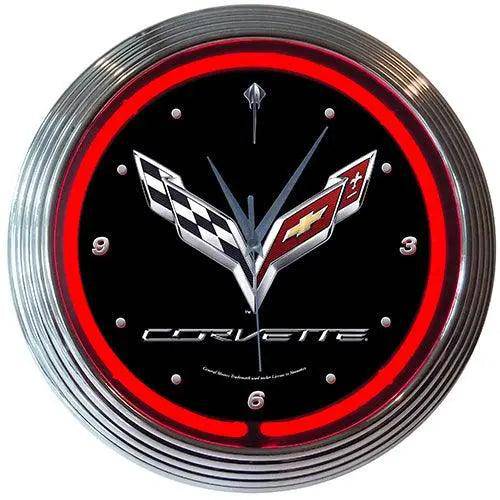 C7 Corvette Neon Clock - Team Lingenfelter