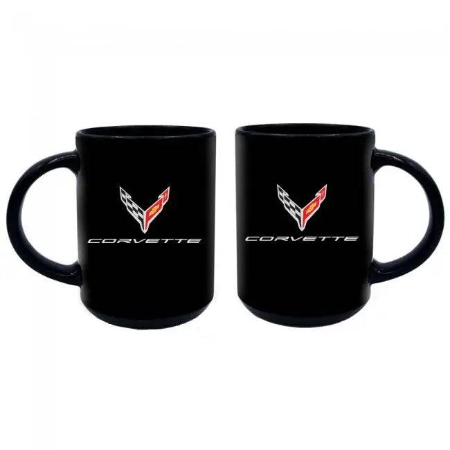 C8 Corvette Black Ceramic Mug 15oz Team Lingenfelter