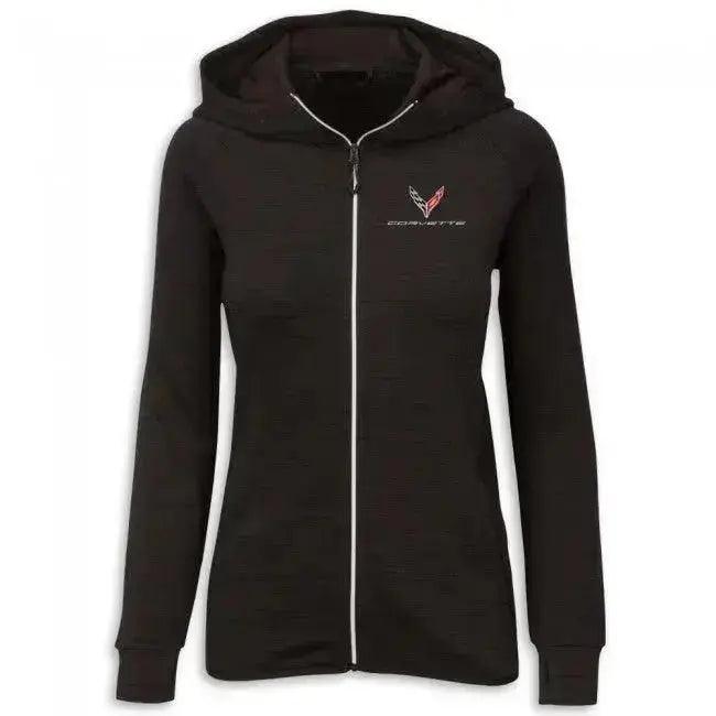 C8 Corvette Ladies Hooded Full-Zip - Team Lingenfelter