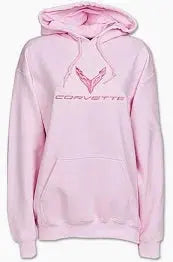 C8 Corvette Ladies Pink Hoodie - Team Lingenfelter