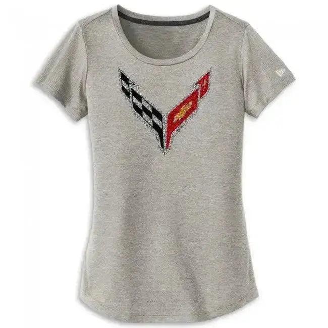 C8 Corvette Women's Bling Style Shirt	 