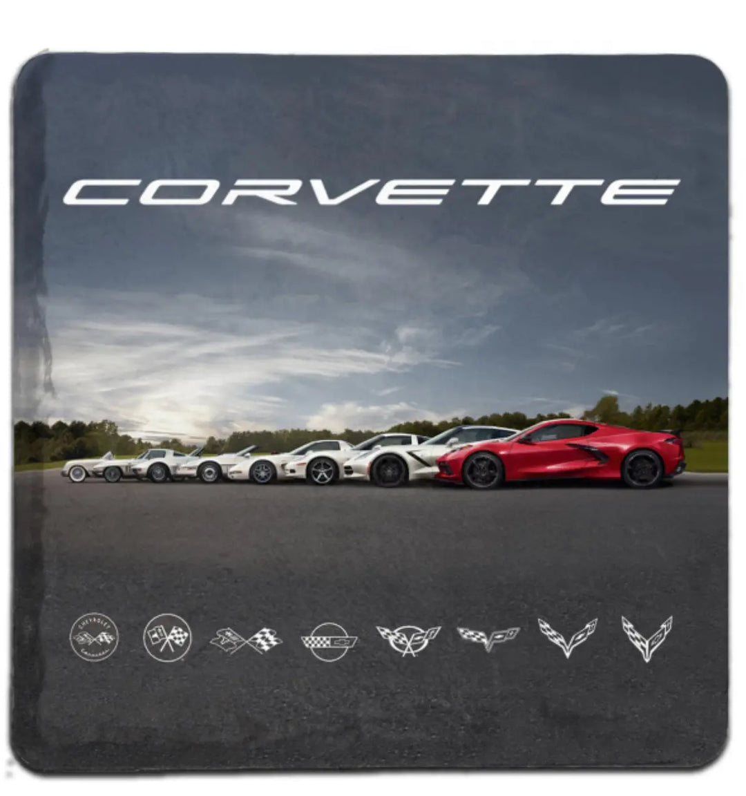 Corvette Generations Tile Coaster - Team Lingenfelter