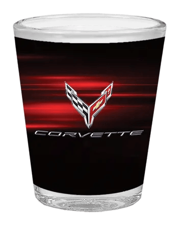 Corvette Red Flash Shot Glass Lingenfelter Race Gear