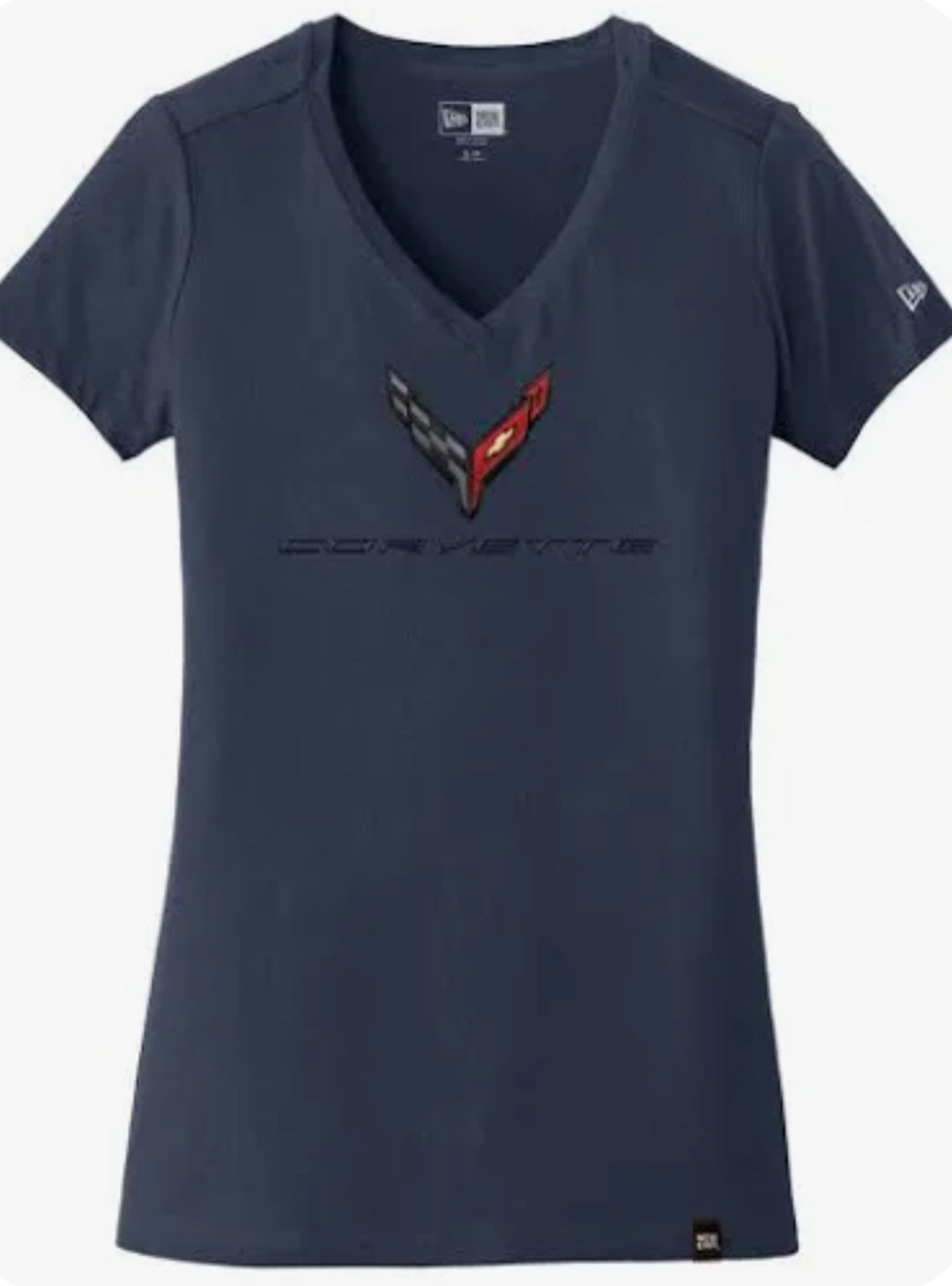 C8 Corvette Ladies Navy T-Shirt 