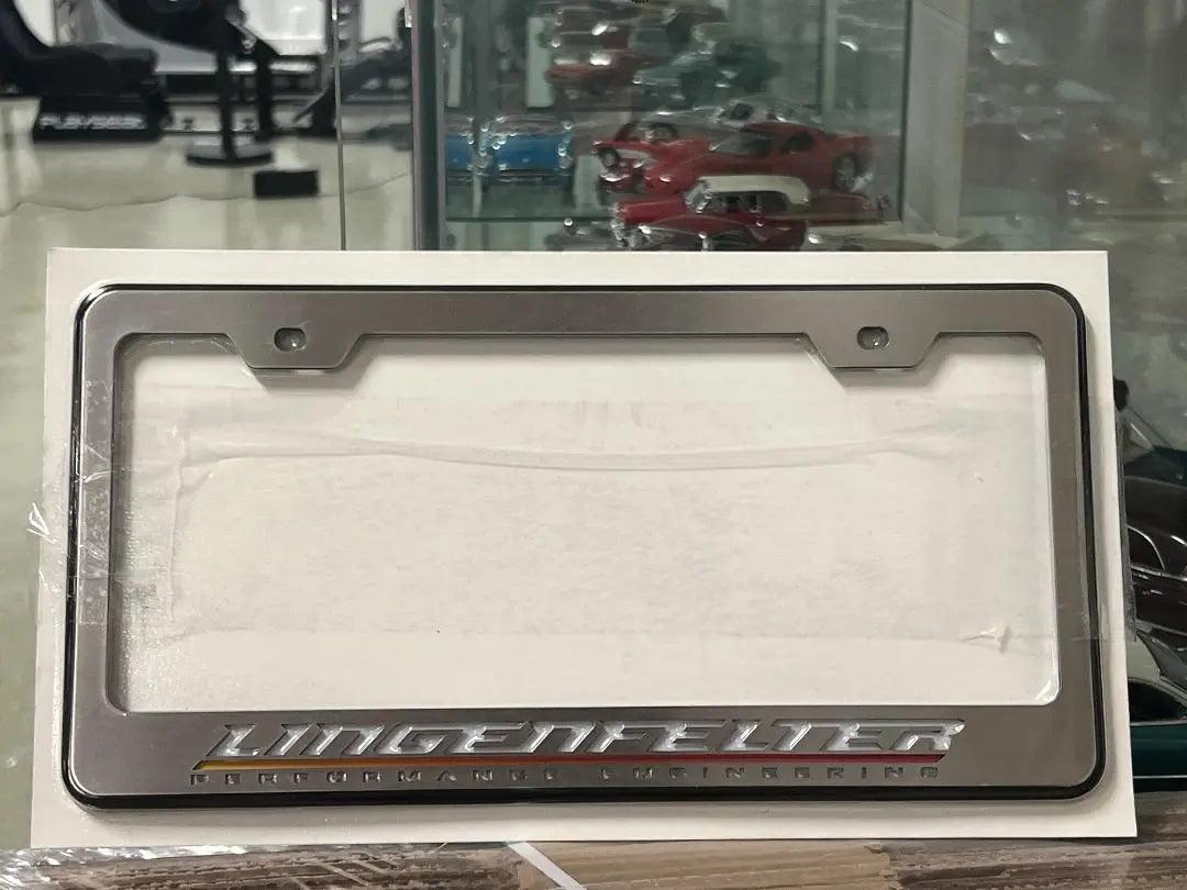 Lingenfelter Performance Engineering LICENSE PLATE FRAME | STAINLESS STEEL - WHITE Lingenfelter Race Gear