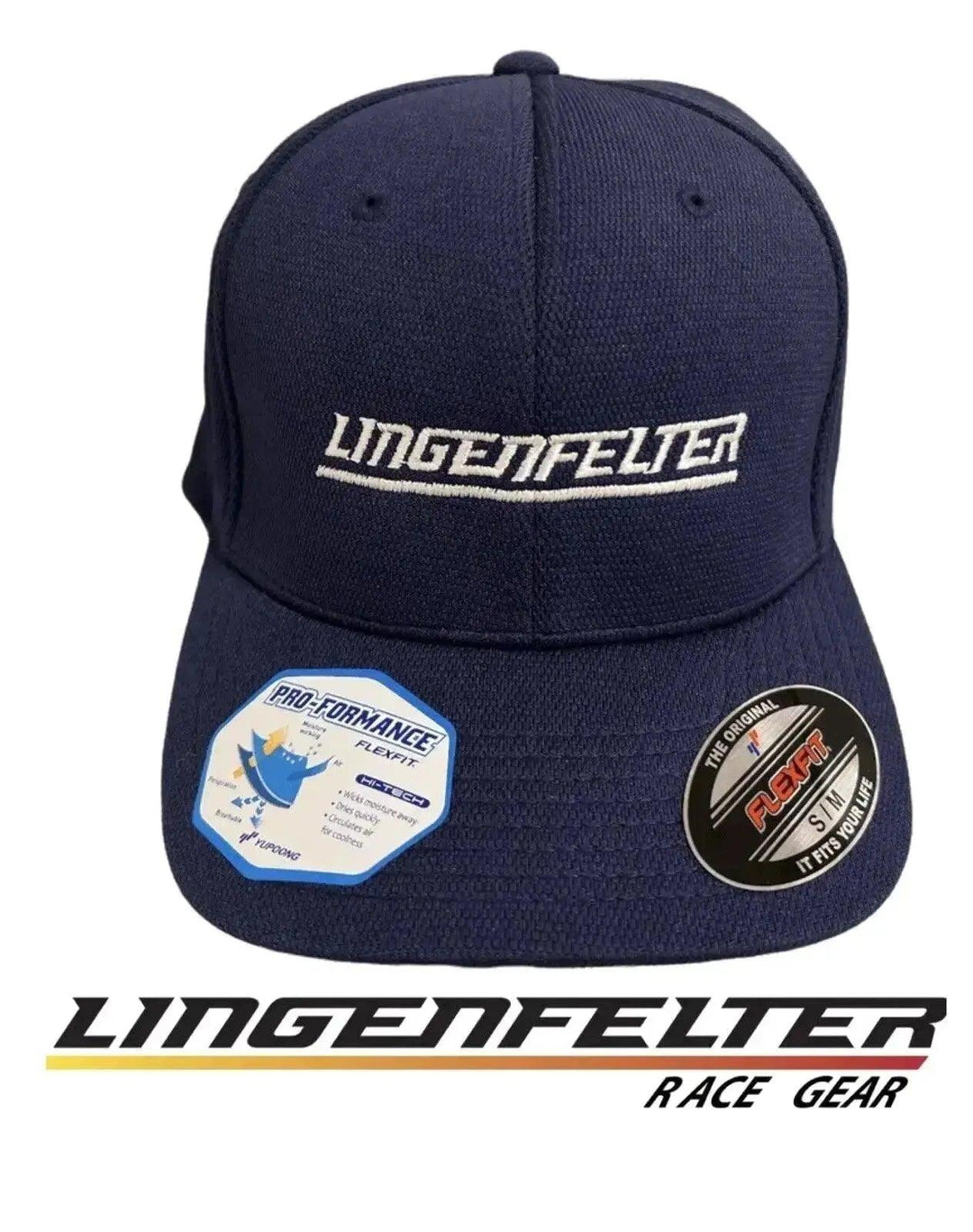 Lingenfelter Performance Engineering Navy Flexfit Hat - Team Lingenfelter