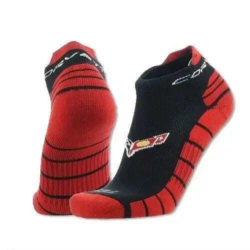 C8 Corvette Red Black Ankle Socks	 Lingenfelter Race Shop