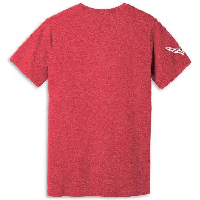 NEW!! C8 Corvette Red Heathered T-Shirt Team Lingenfelter