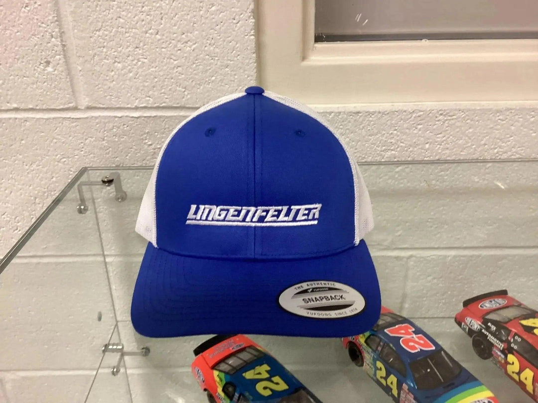 Royal Blue & White Lingenfelter SnapBack Hat	