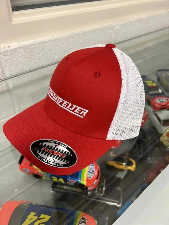 Lingenfelter Performance Engineering Red White Flexfit Hat - Lingenfelter Race Gear