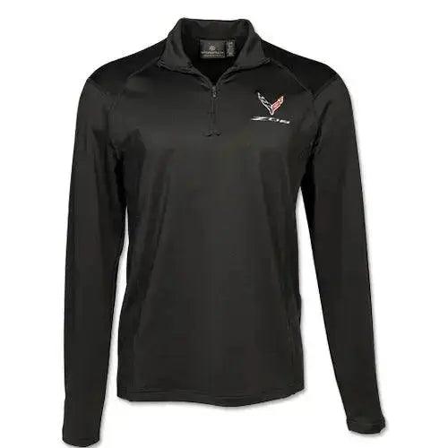 Z06 Corvette Men’s quarter zip Black Pullover Shirt