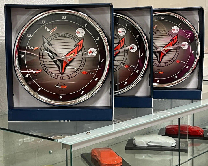 All Generations Corvette Chrome Clock - Team Lingenfelter