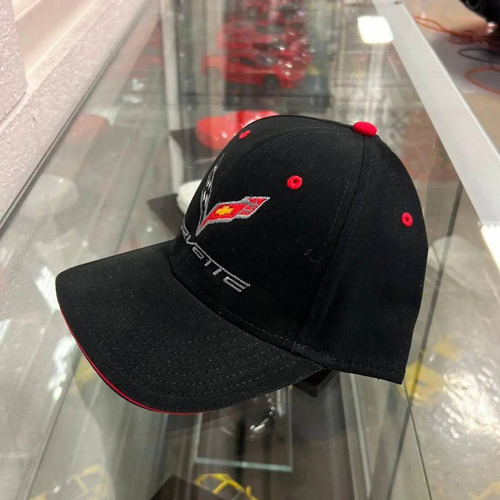 C7 Corvette Black Hat - Red Grommets - Team Lingenfelter