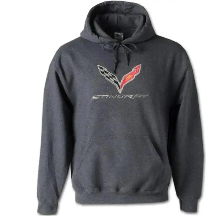 C7 Corvette Charcoal Gray Hoodie - Team Lingenfelter