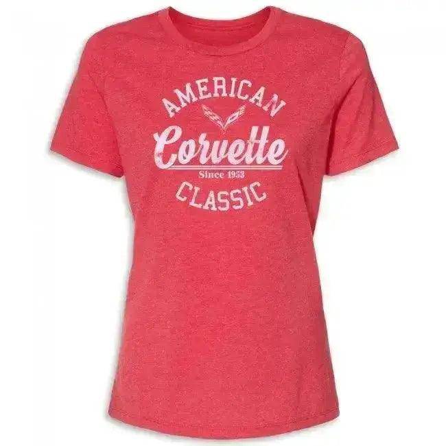 C7 Corvette Ladies Tee 1953 American - Red - Team Lingenfelter