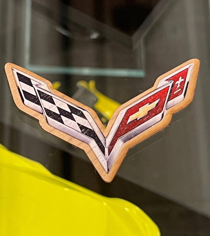 C7 Corvette Wooden Decal - Team Lingenfelter