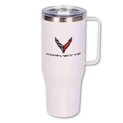 C8 CORVETTE 40oz White TUMBLER - Team Lingenfelter