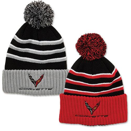 C8 Corvette Beanie w/ Pom - Hat