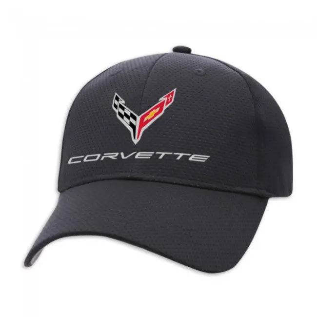 C8 Corvette Black Jersey Mesh Hat Team Lingenfelter