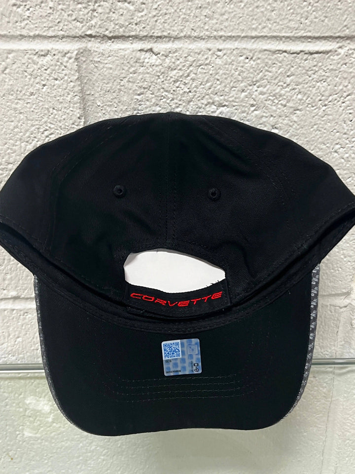 C8 Corvette Hat Carbon Red Trim - Team Lingenfelter