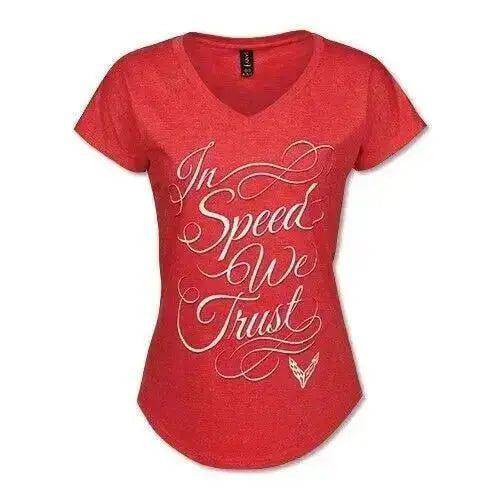 C8 Corvette In Speed We Trust Ladies Tee - Team Lingenfelter