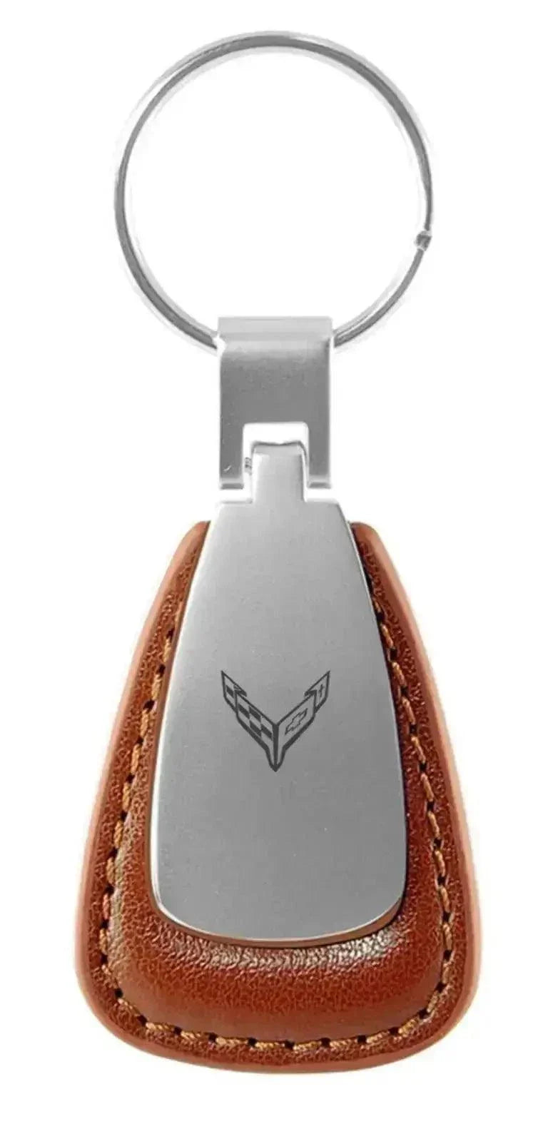 C8 Corvette Key Chain Tan - Team Lingenfelter