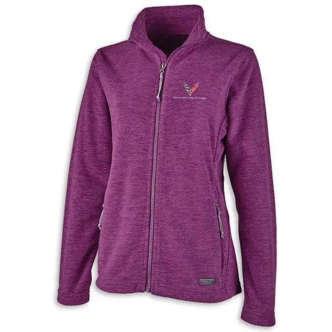 C8 Corvette Ladies Purple Zip Jacket - Team Lingenfelter