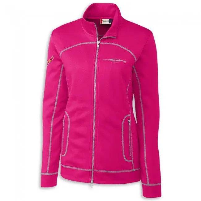 C8 Corvette Ladies Zip Pink Jacket - Team Lingenfelter