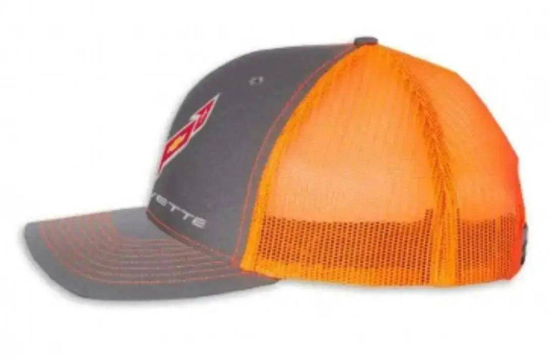 C8 Corvette Mesh Hat Neon Orange - Team Lingenfelter