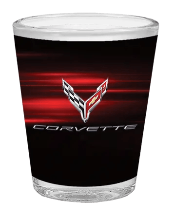 C8 Corvette Red Flash Shot Glass - Team Lingenfelter