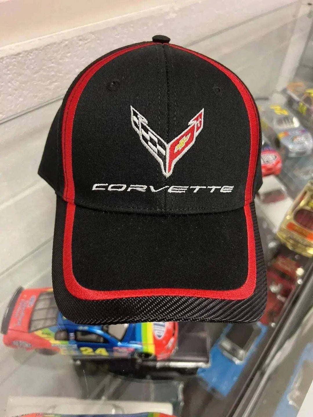 C8 CORVETTE RED STRIPE ACCENT CAP - Team Lingenfelter