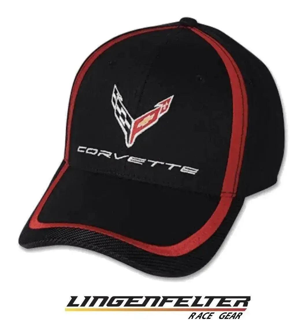 C8 CORVETTE RED STRIPE ACCENT CAP - Team Lingenfelter