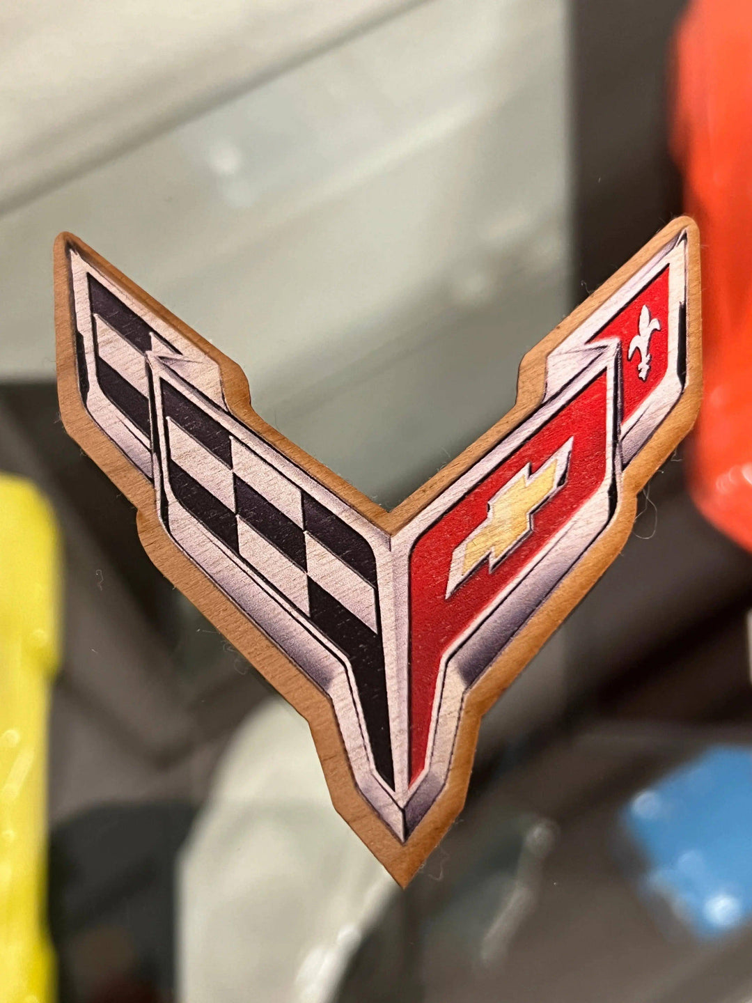 C8 Corvette Wooden Decal - Team Lingenfelter