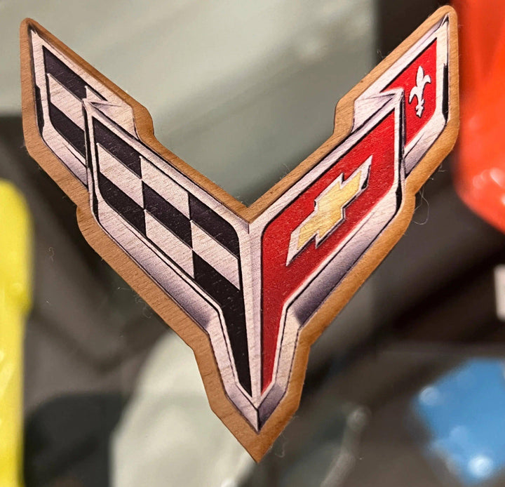 C8 Corvette Wooden Decal - Team Lingenfelter