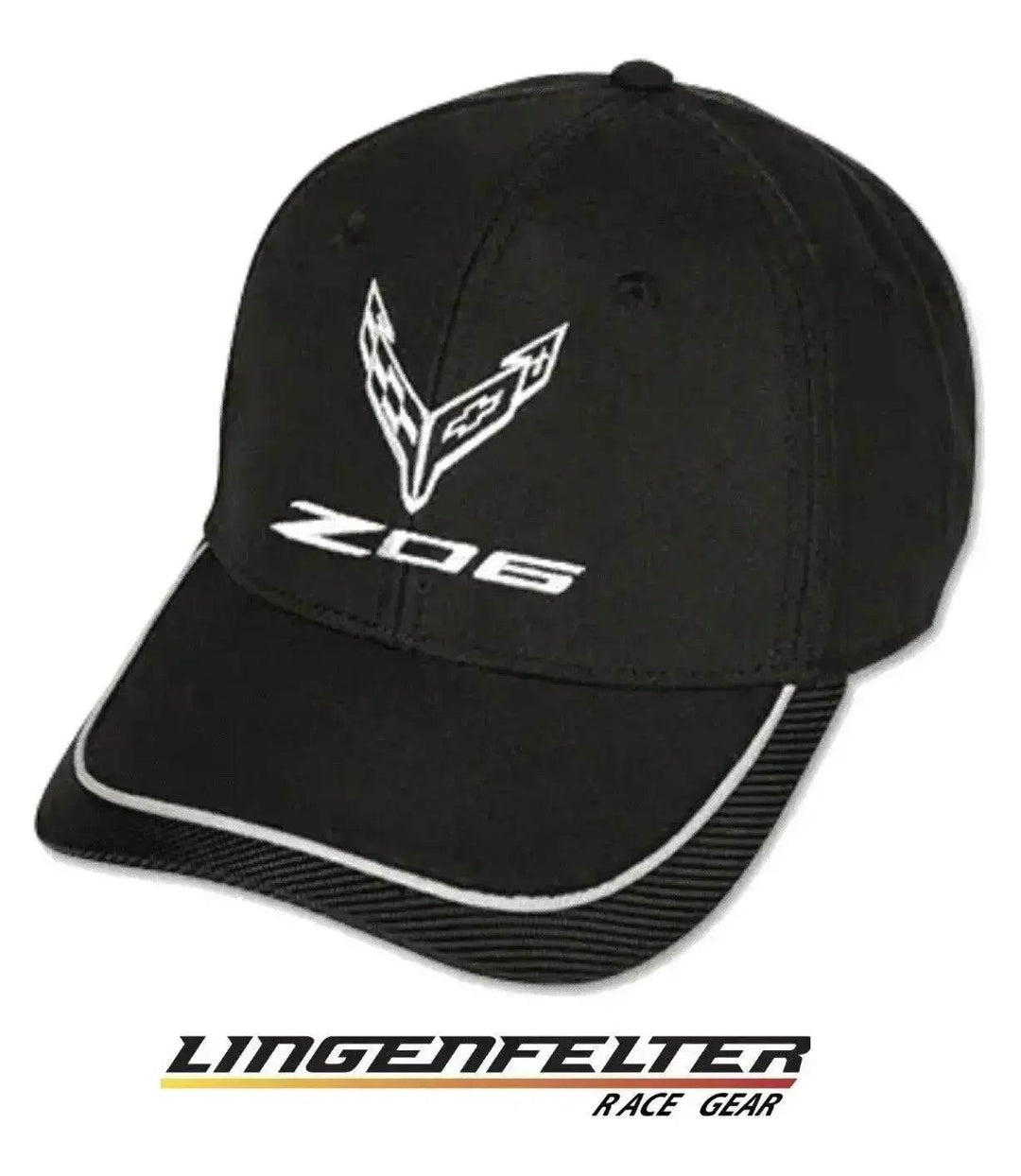 C8 CORVETTE Z06 Hat Black/Silver - Team Lingenfelter