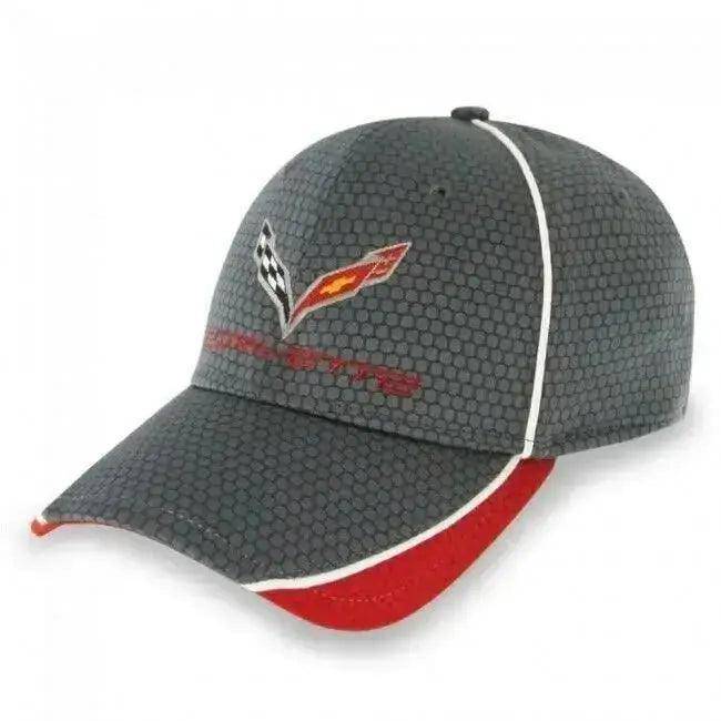 Corvette C7 Hex Pattern Flexfit Hat - Team Lingenfelter