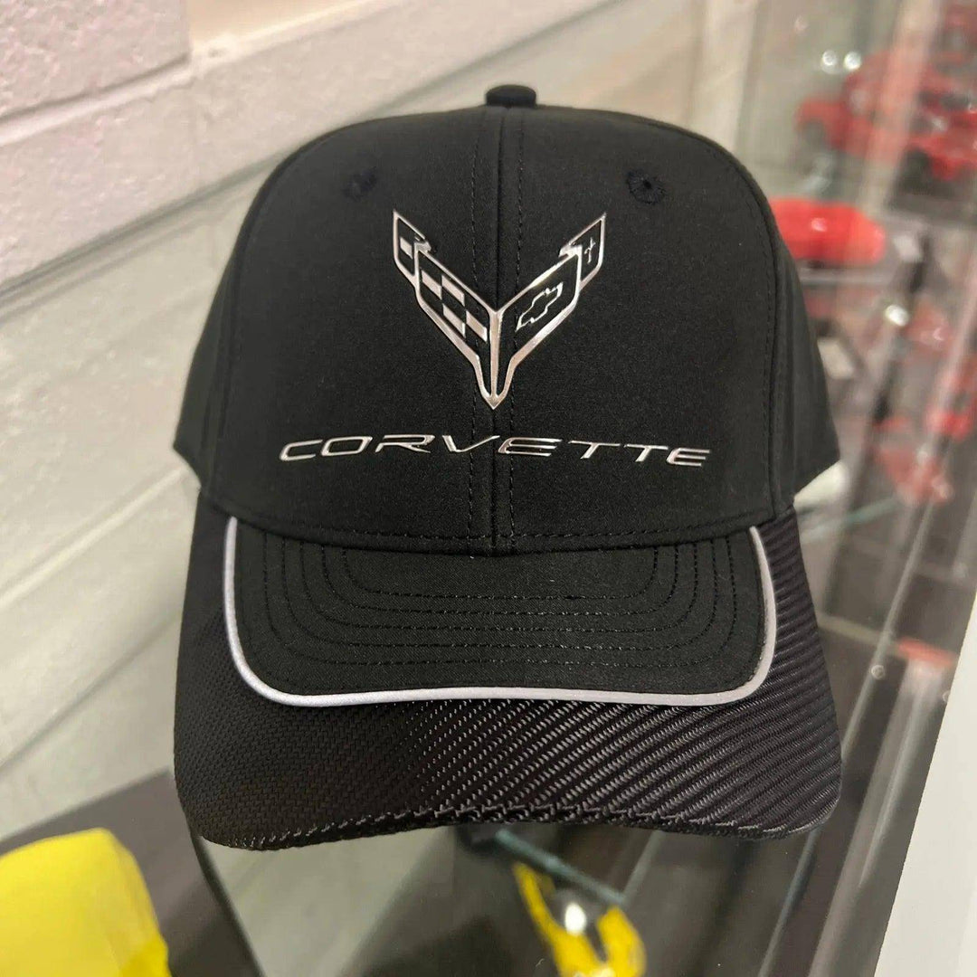 CORVETTE C8 METALLIC CHROME EMBLEM CAP - Team Lingenfelter