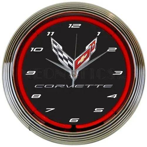 Corvette C8 Neon Clock - Team Lingenfelter