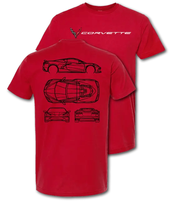 Corvette Engineer T-shirt - Red Team Lingenfelter