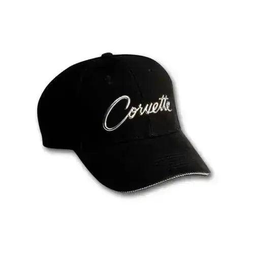 CORVETTE HAT LIQUID METAL -BLACK - Team Lingenfelter