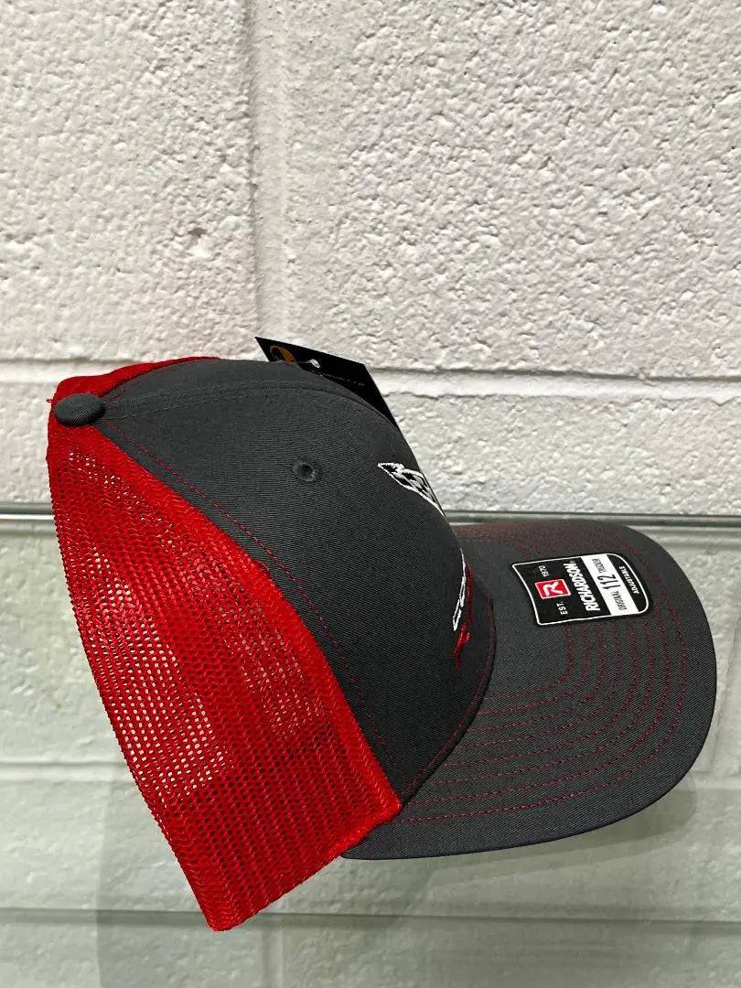 Corvette Racing Mesh Hat Charcoal/Red - Team Lingenfelter