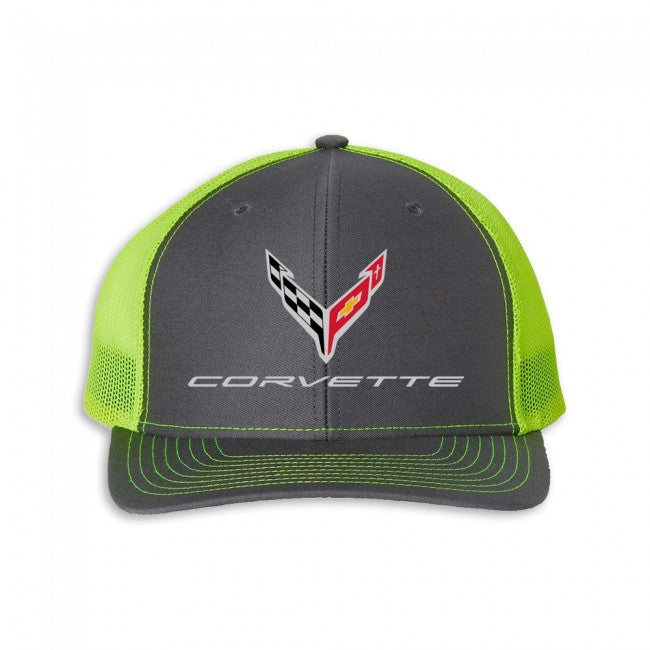 Corvette Hat Yellow Mesh