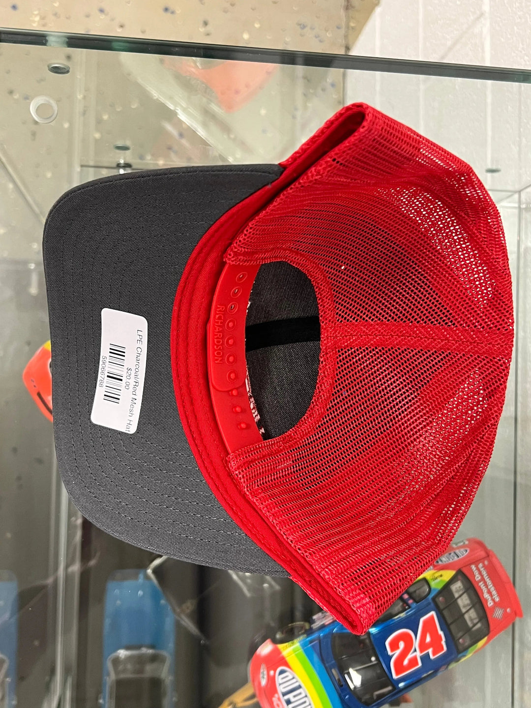 Lingenfelter Charcoal and Red Mesh Hat - Team Lingenfelter