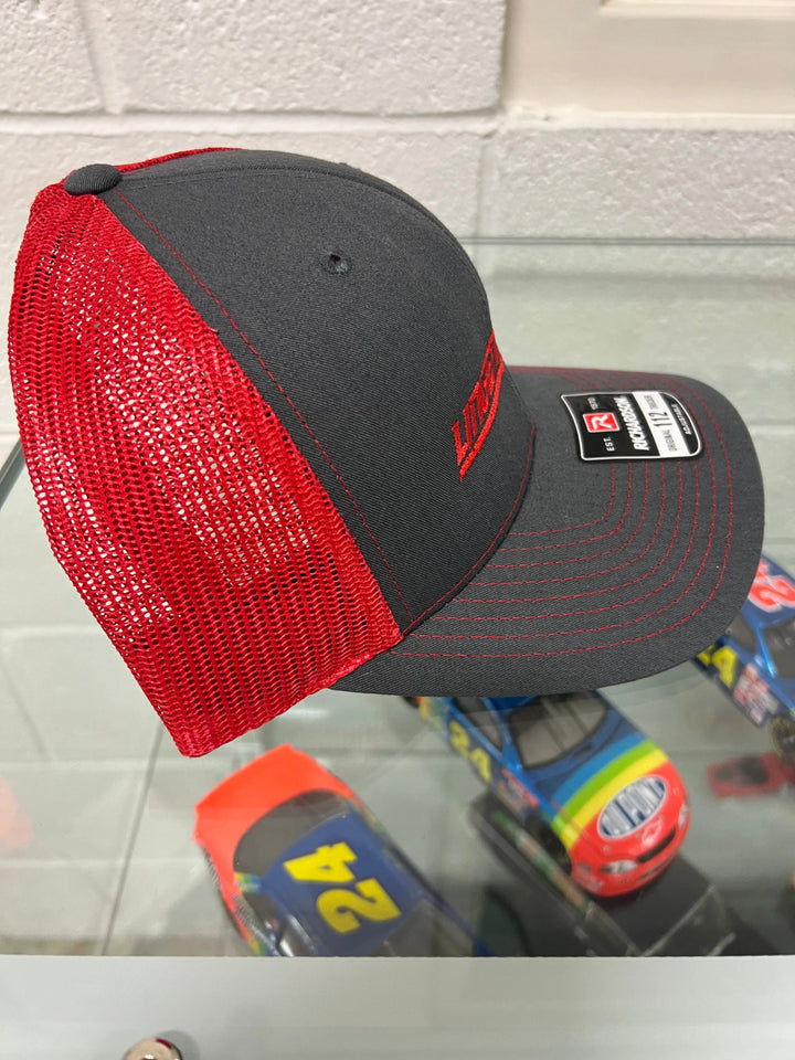 Lingenfelter Charcoal and Red Mesh Hat - Team Lingenfelter